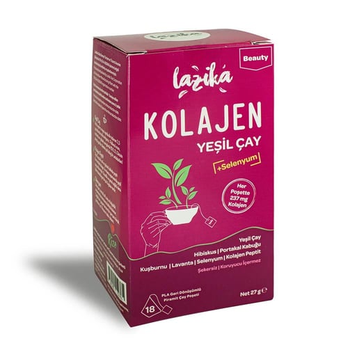 LAZİKA KOLAJEN YEŞİL ÇAY 18Lİ