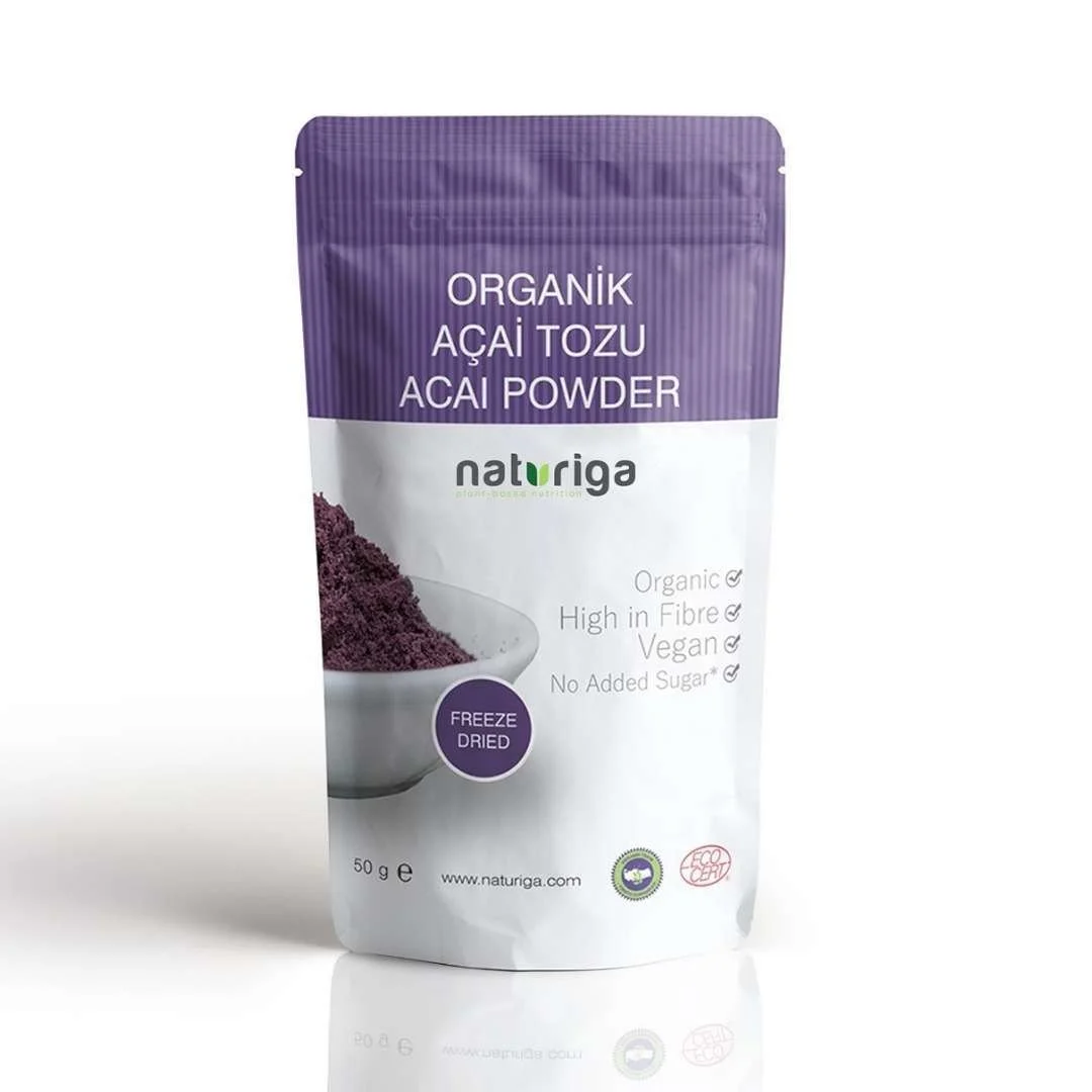 NATURİGA ORGANİK AÇAİ TOZU 50 GR