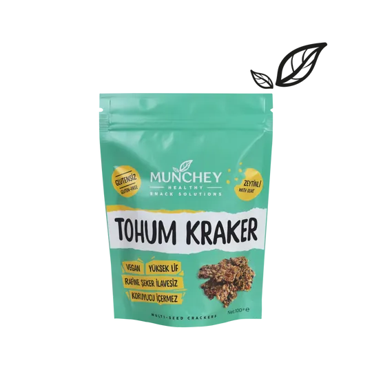 MUNCHEY ZEYTİNLİ TOHUM KRAKER 100G