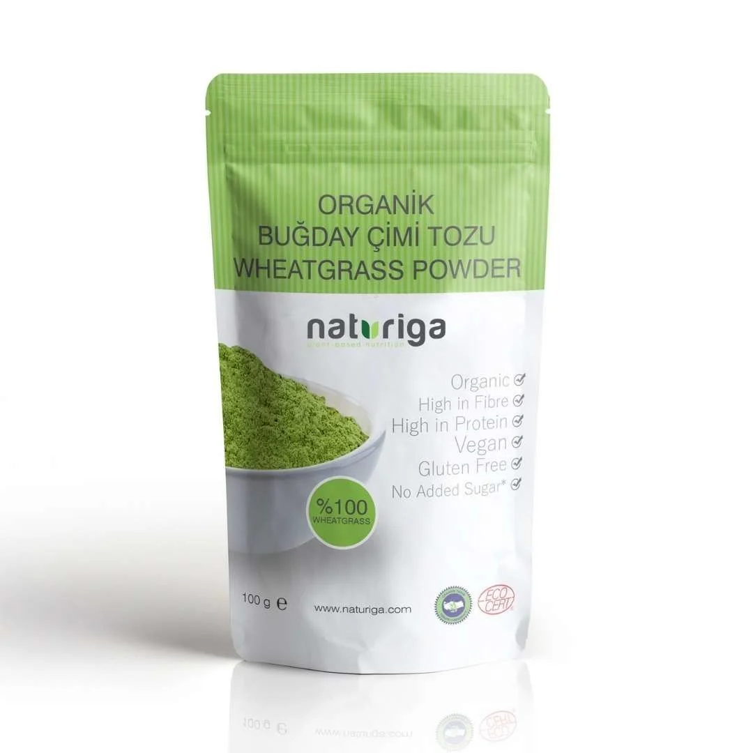 NATURİGA ORGANİK BUĞDAY ÇİMİ TOZU 100 GR