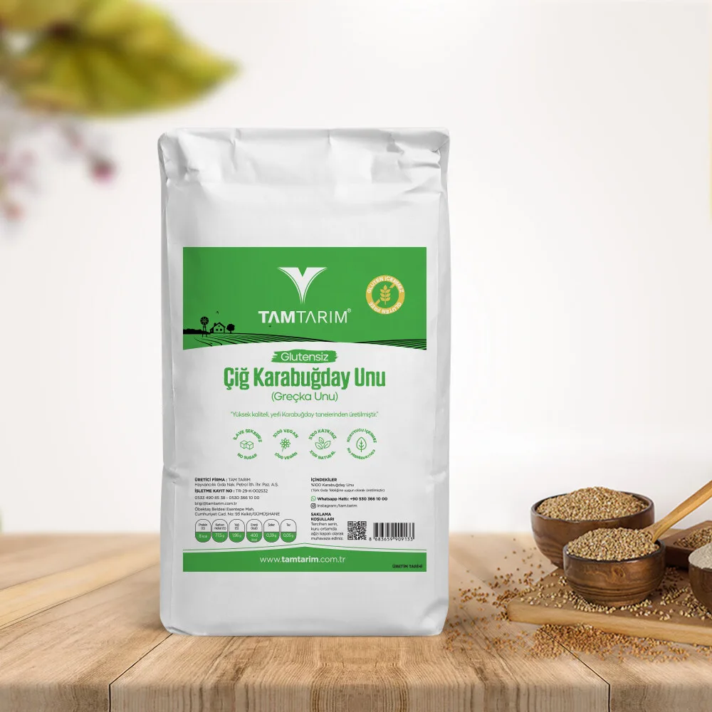 TAM TARIM ÇİĞ KARABUĞDAY UNU  2 KG