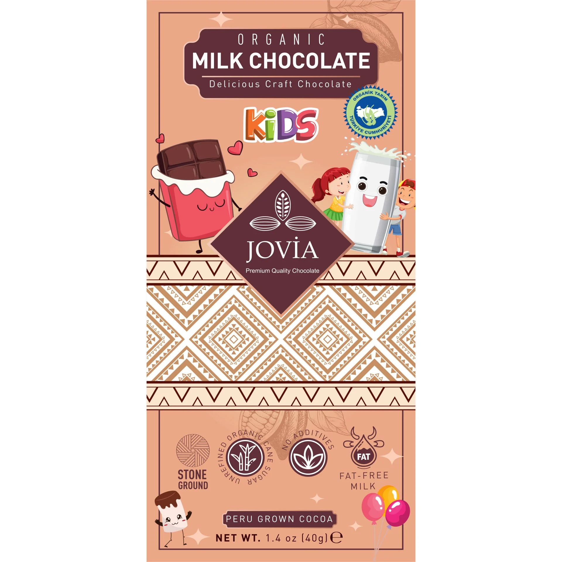 JOVİA KİDS SÜTLÜ ÇİKOLATA