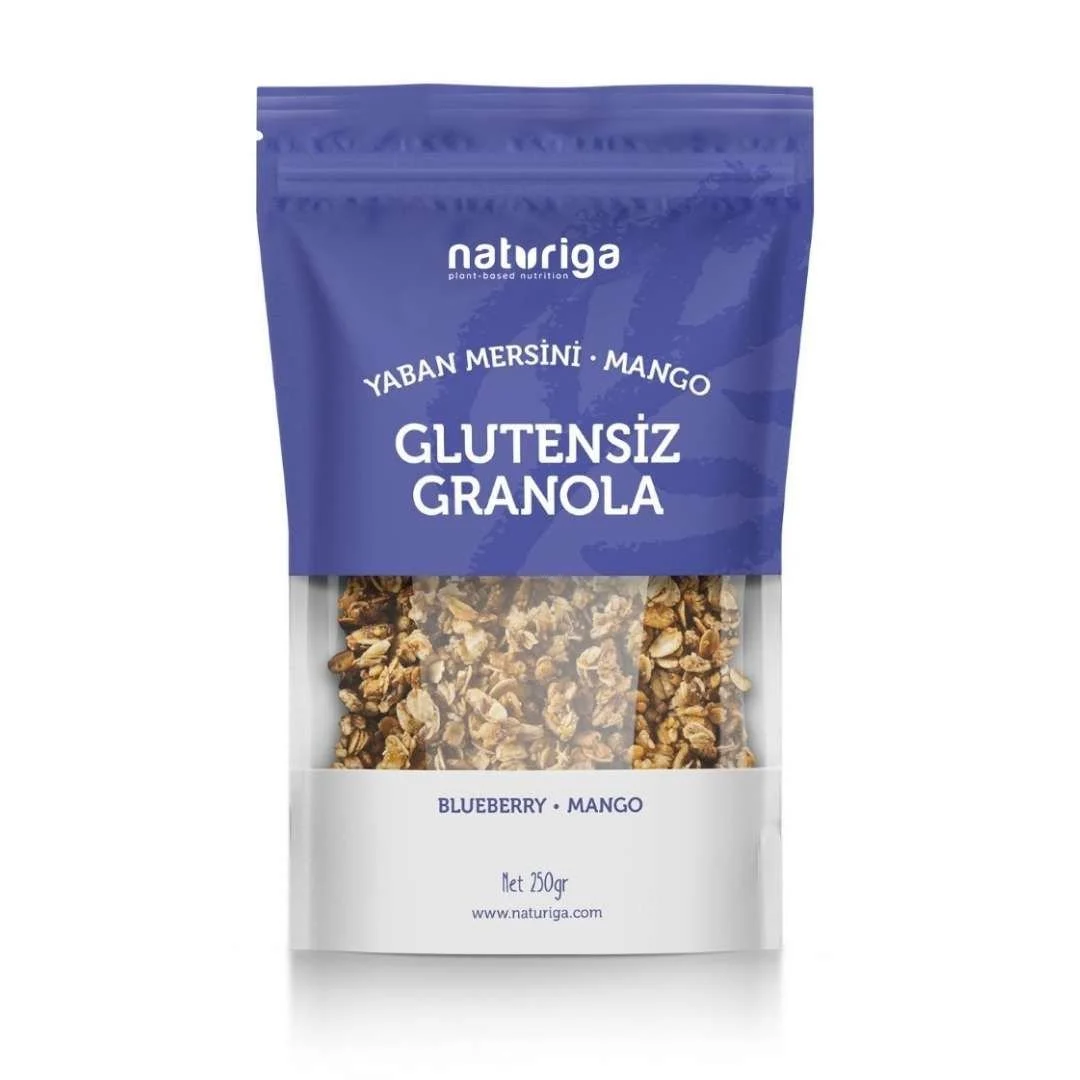 NATURİGA YABAN MERSİNİ-MANGO GLUTENSİZ GRANOLA 250 G
