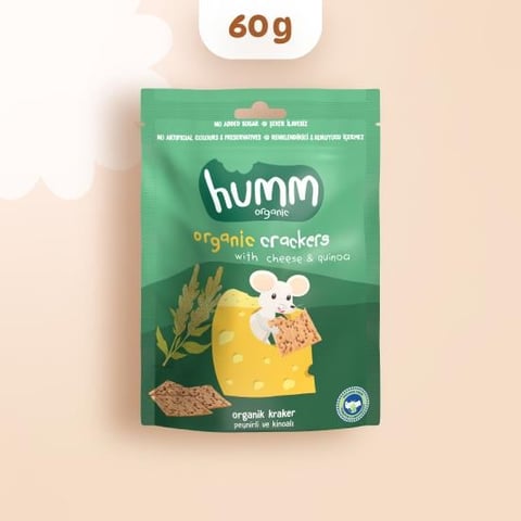 HUMM ORGANİK  PEYNİRLİ KİNOALI KRAKER