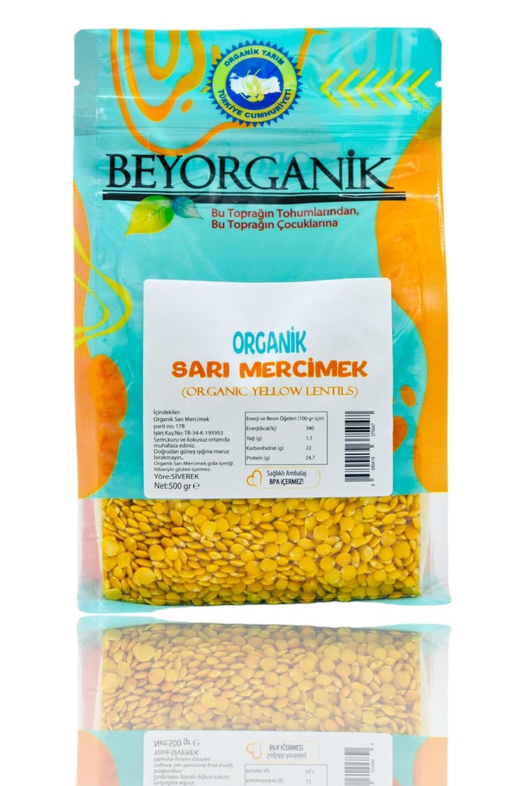 BEYORGANİK ORG. SARI MERCİMEK 500G