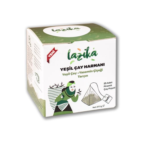 LAZİKA SAĞLIK KÜPÜ YEŞİL ÇAY-YASEMİN ÇİÇEĞİ-TARÇIN