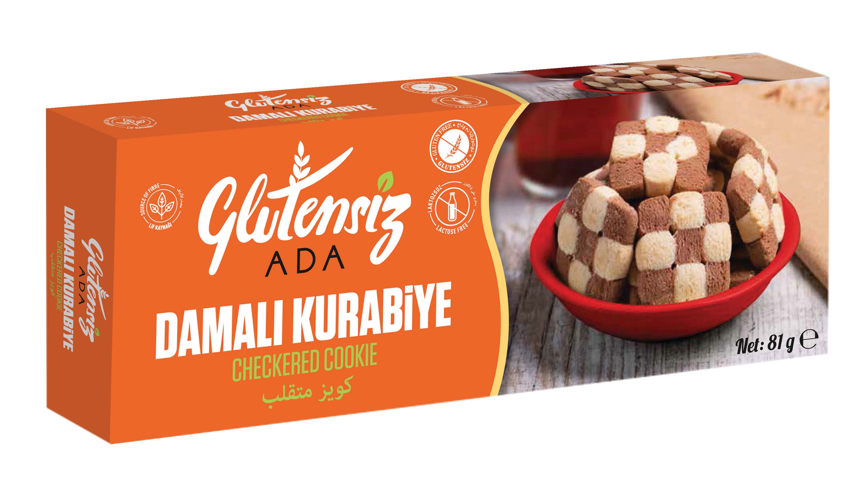 GLUTENSİZ ADA DAMALI KURABİYE 81 GR