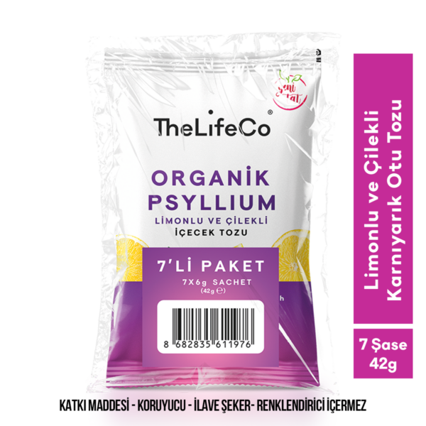 THE LİFECO ORGANİK PSYLLİUM LİMON ÇİLEK