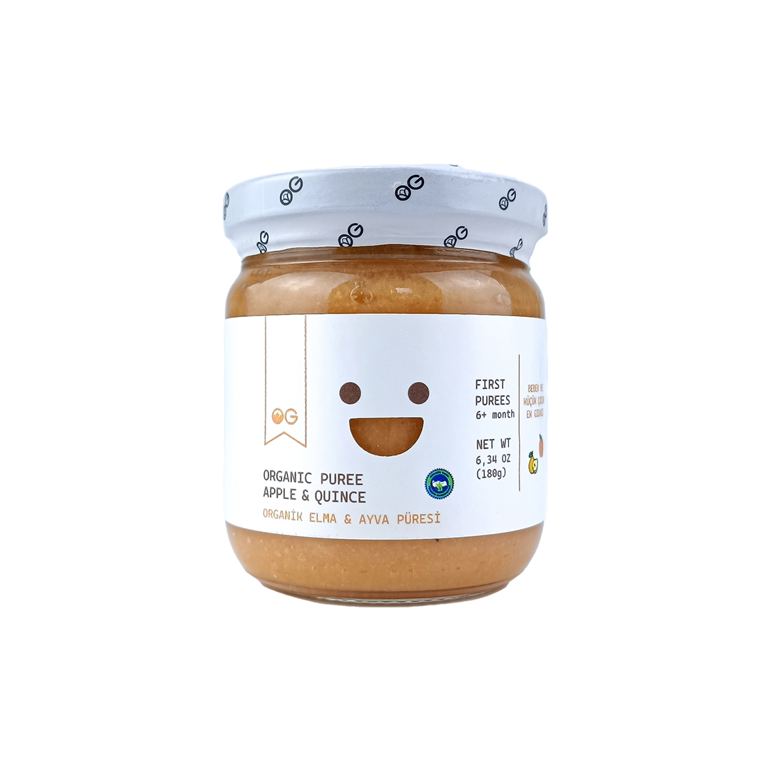 OG ORGANİK ELMA VE AYVA PÜRESİ 180G