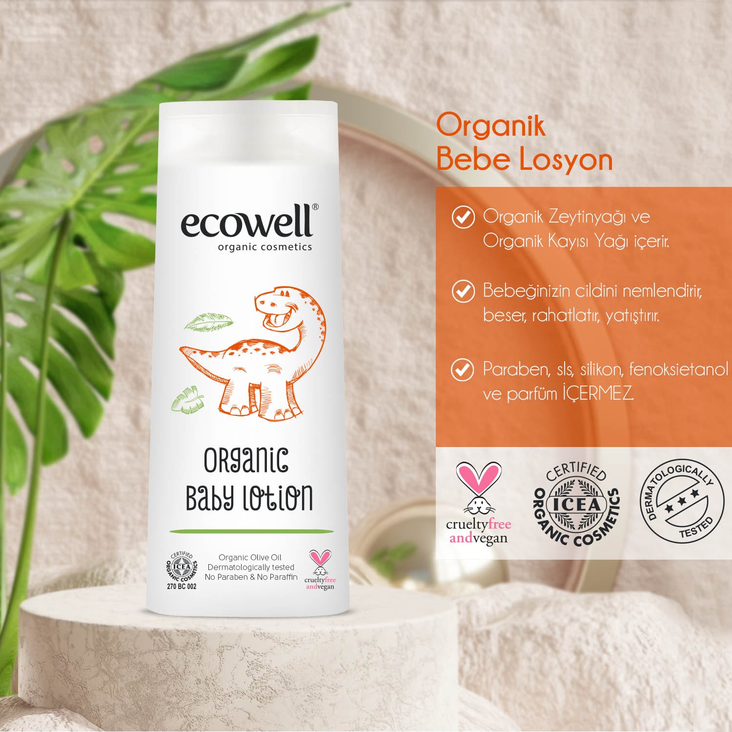 ECOWELL ORGANİC BABY LOTİON