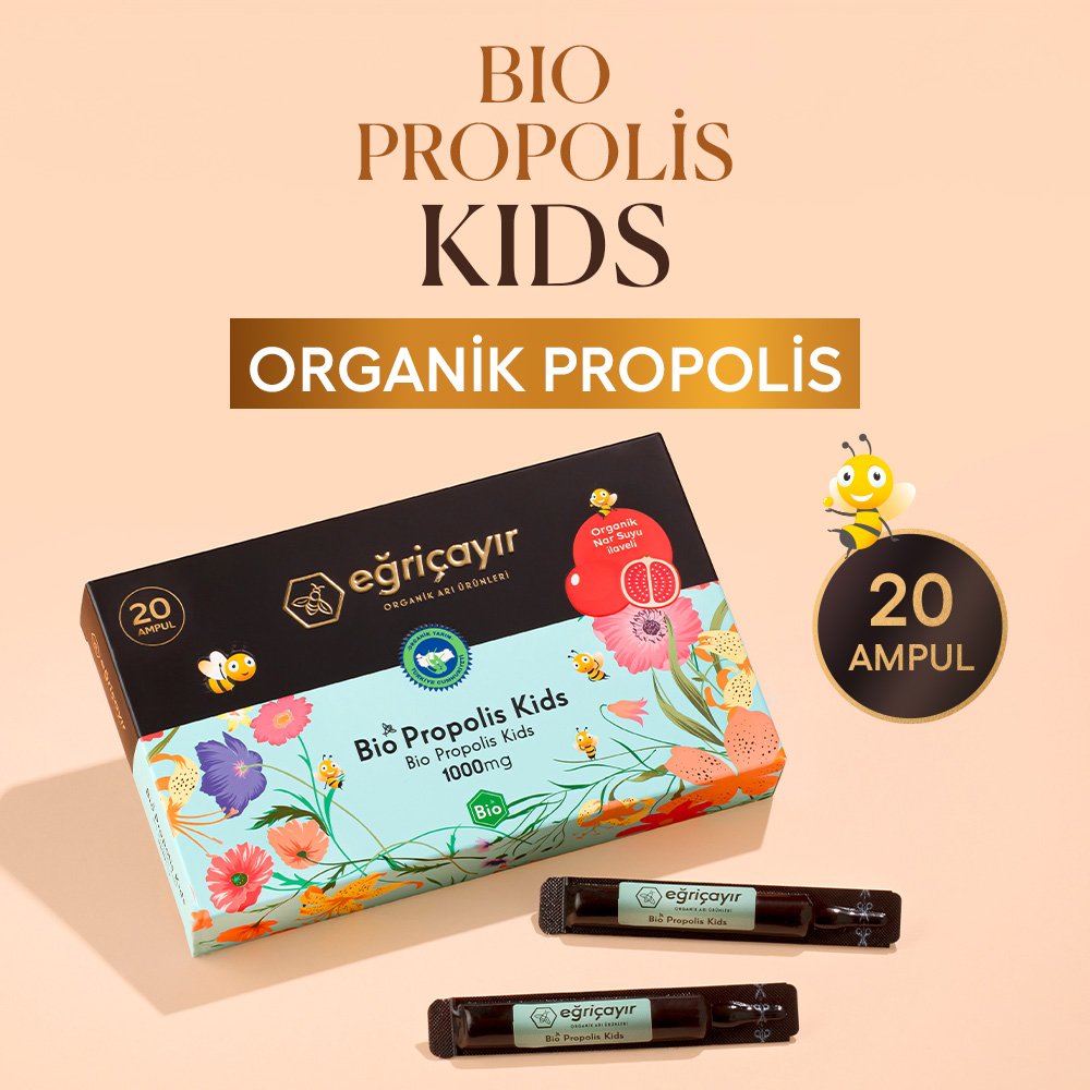 EĞRİÇAYIR ARI SÜTÜ HAM BAL PROPOLİS KARIŞIMI BEE KİDS