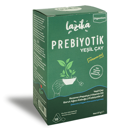 LAZİKA PREBİYOTİK YEŞİL ÇAY 18Lİ