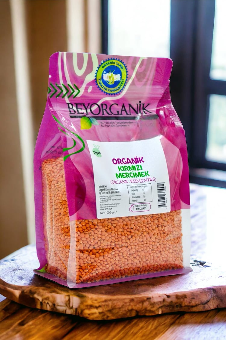BEYORGANİK ORG. KIRMIZI MERCİMEK 1KG