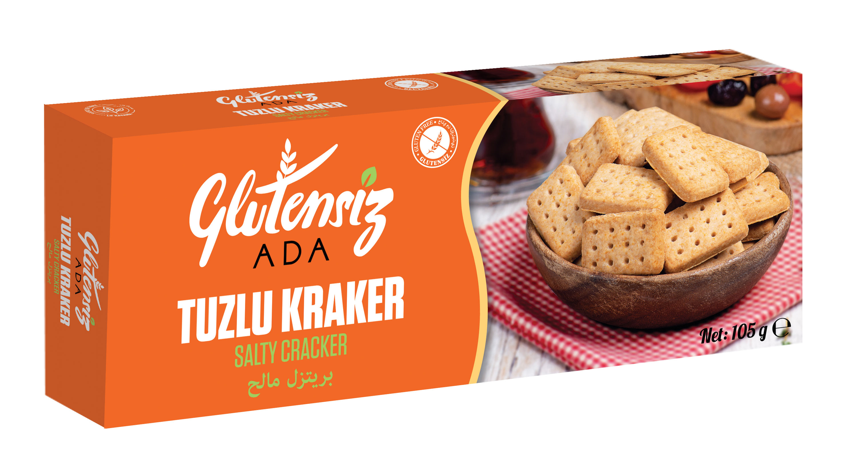 GLUTENSİZ ADA TUZLU KRAKER 105 GR