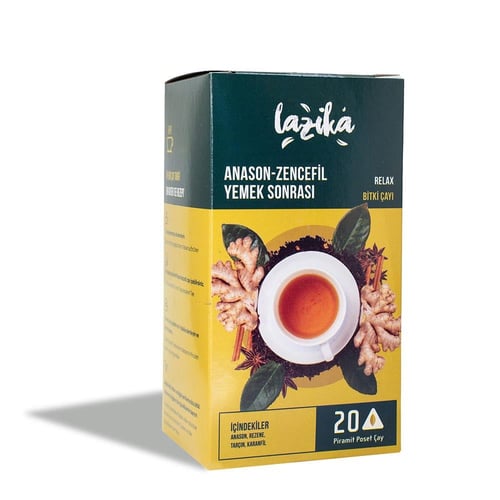LAZİKA YEMEK SONRASI ANASON ZENCEFİL PİRAMİT POŞET ÇAY