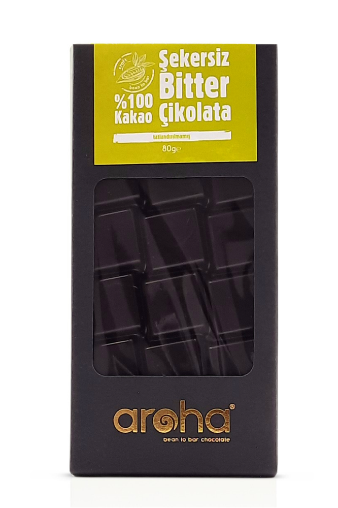 AROHA SADE %100 BİTTER ÇİKOLATA