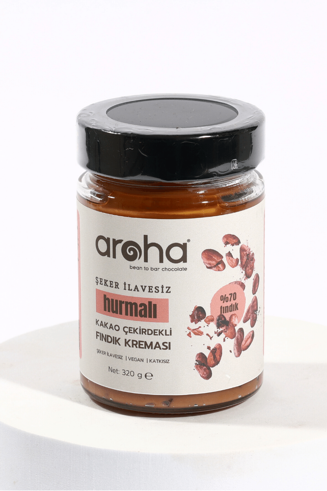 AROHA ÇİKOLATALI FINDIK KREMASI HURMA ÖZLÜ 180 GR