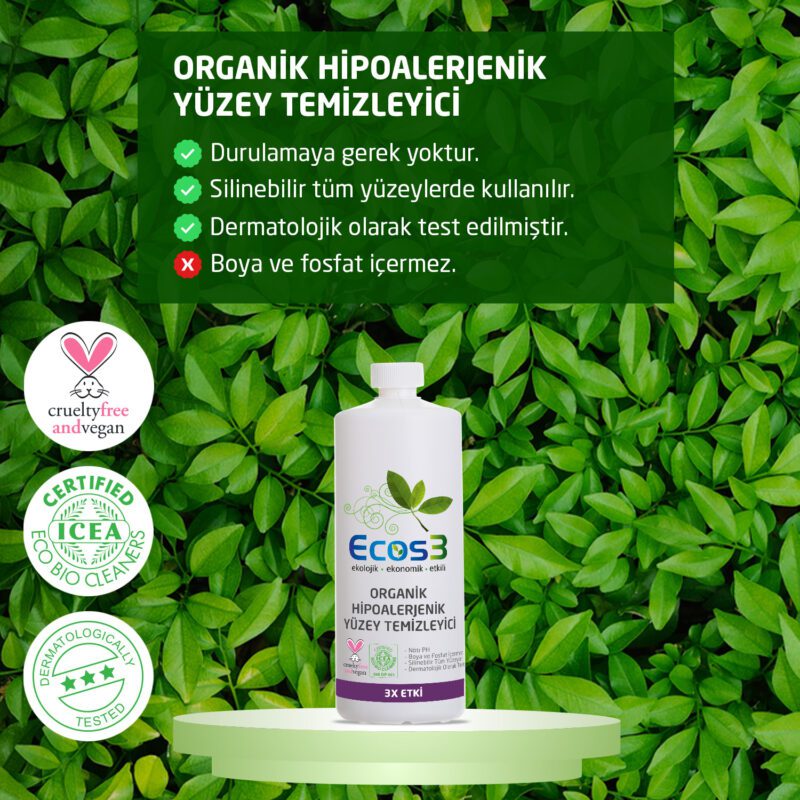 ECOS HİPOALERJENİK YÜZEY TEMİZLEYİCİ