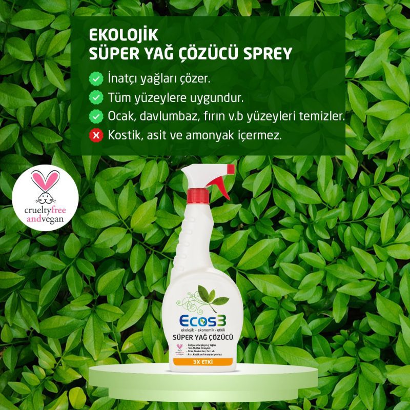 ECOS3 SÜPER YAĞ ÇÖZÜCÜ