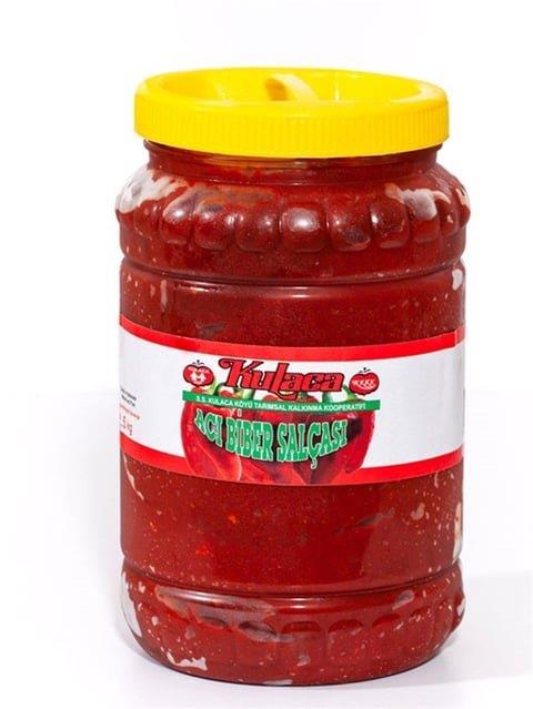 KULACA ACI BİBER SALÇASI 2,5 KG