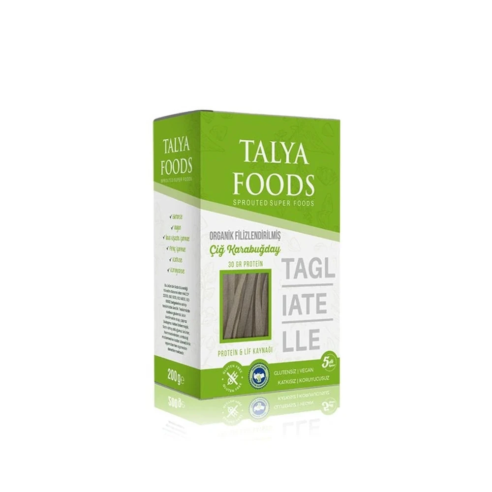 TALYA FOODS FİLİZLENDİRİLMİŞ ÇİĞ KARABUĞDAY TAGLIATELLE 200GR