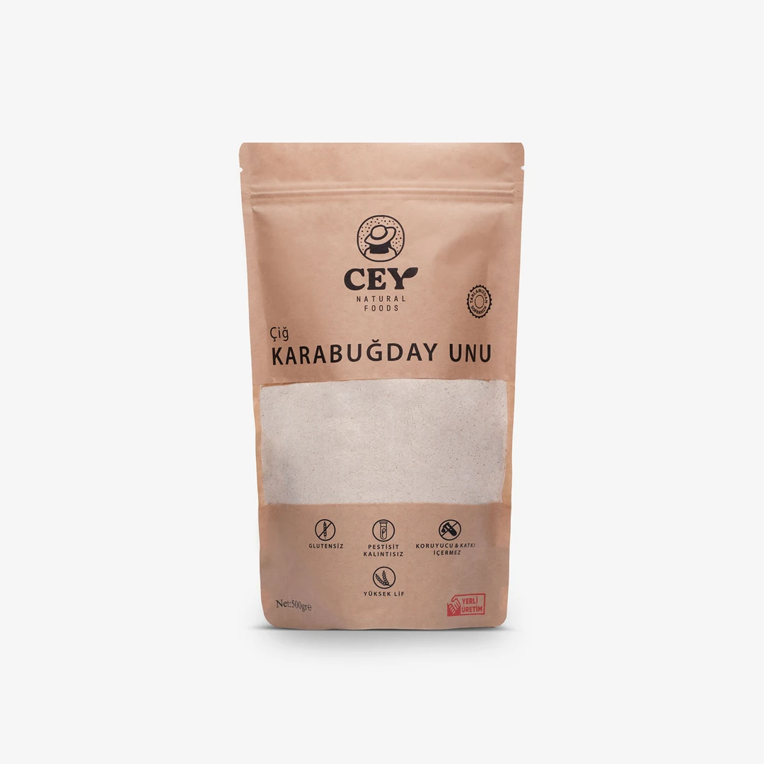 CEY NATURAL ÇİĞ KARABUĞDAY UNU 500 GR