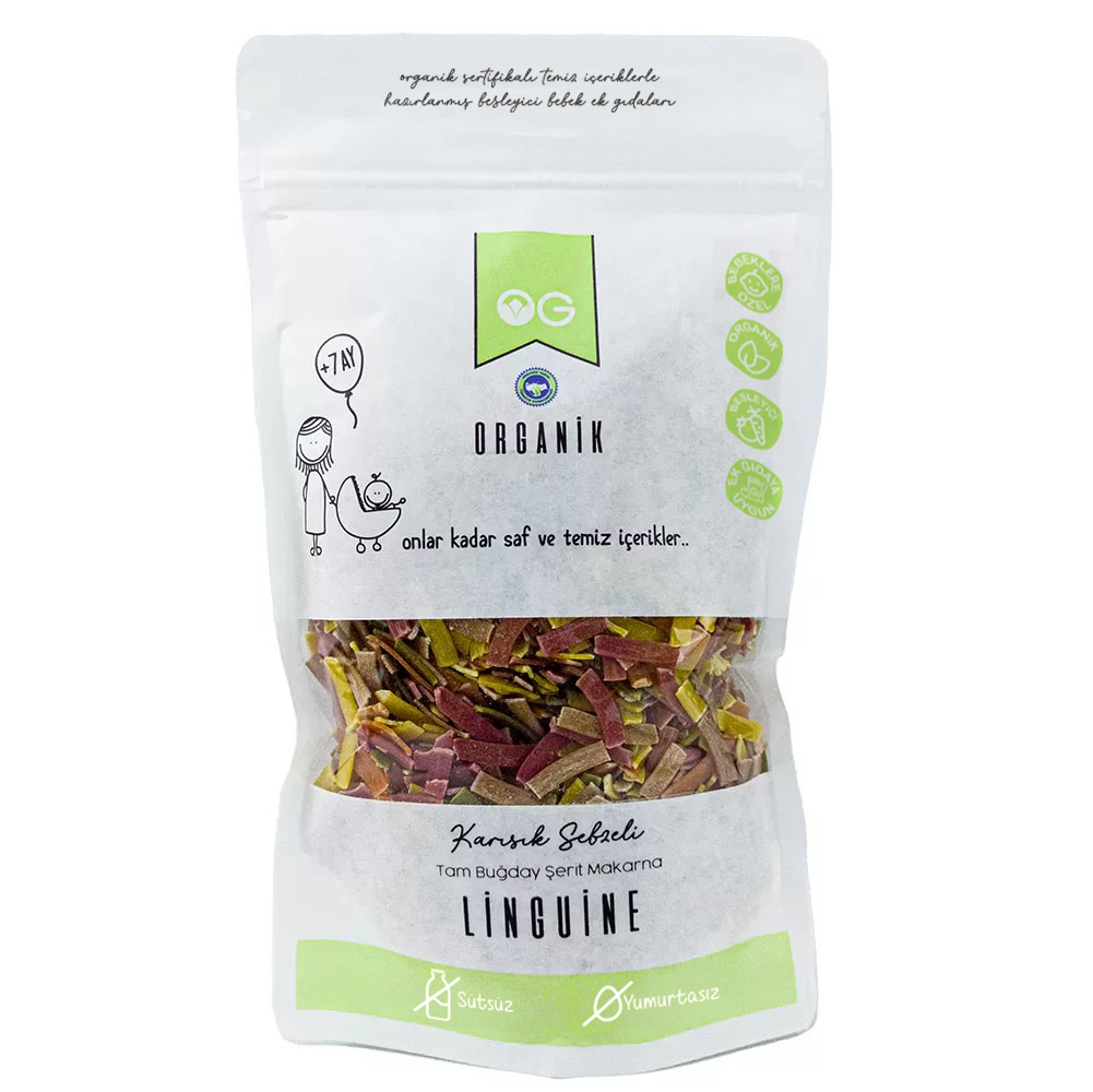 OG NATURAL ORGANİK KARIŞIK SEBZELİ TB LİNGUİNE 200 GR